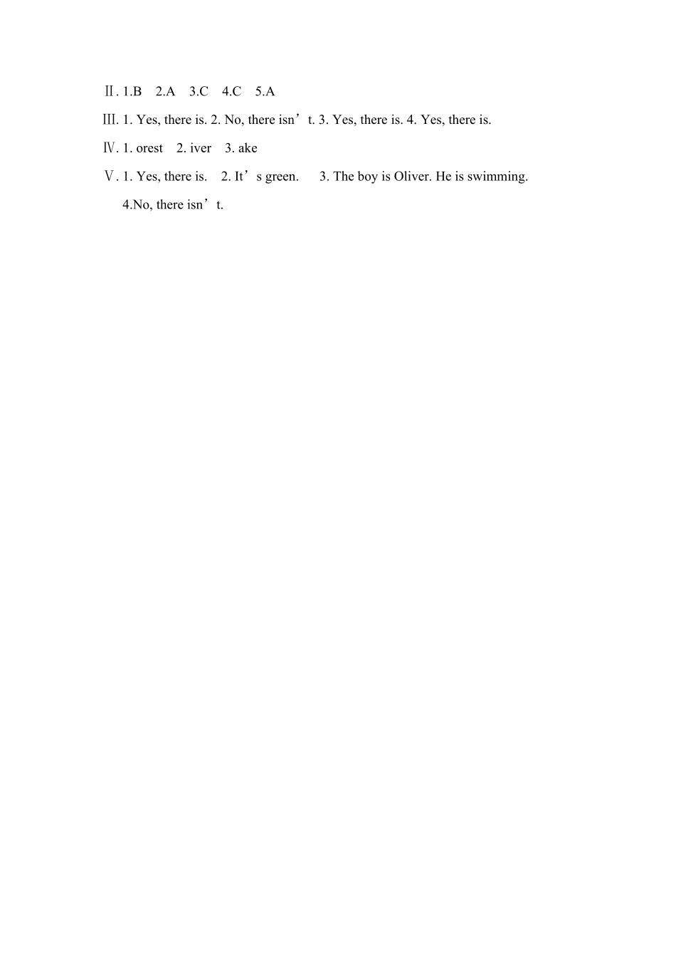 【分层训练】五年级上册英语课时练习Unit6Inanaturepark第一课时人教PEP-含答案.pdf_第3页