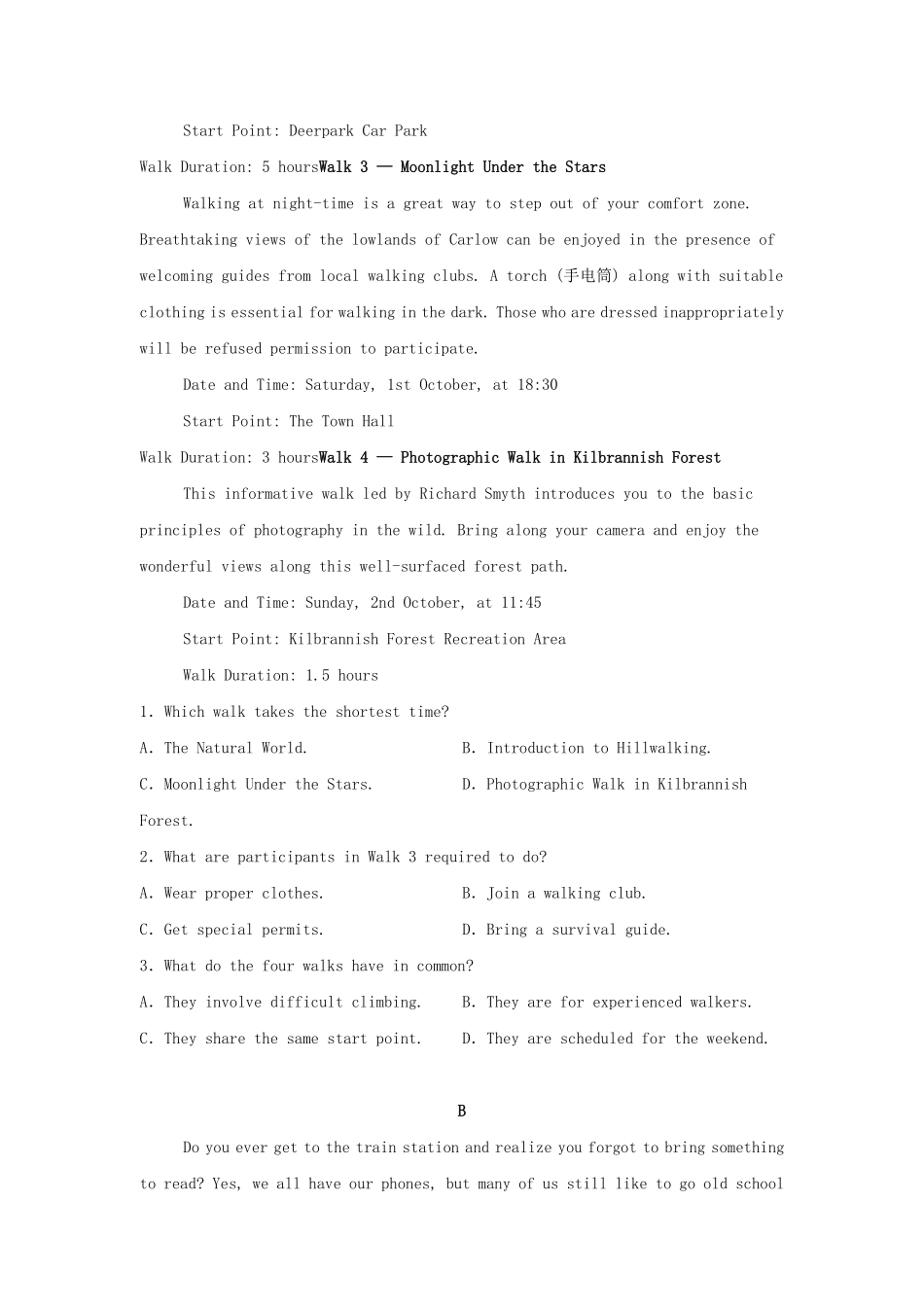 2024年新疆高考英语真题及答案 (2).pdf_第2页