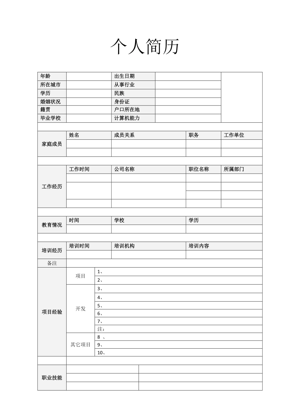 29-个人简历模板.pdf_第1页