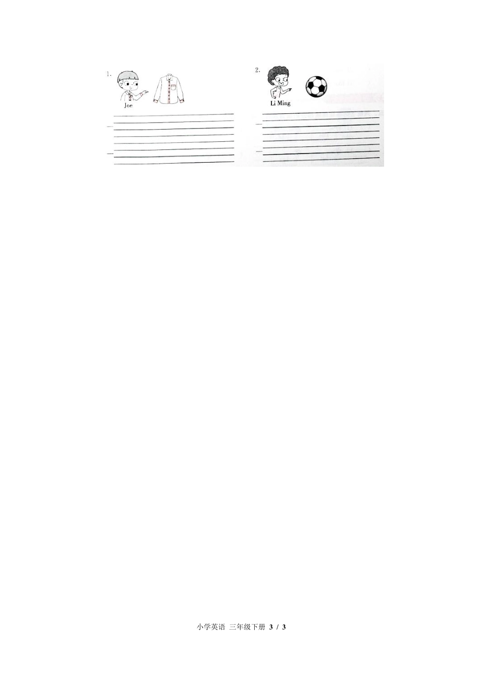 闽教版三年级起点小学英语三年级下册Unit7单元测试02含答案解析.pdf_第3页