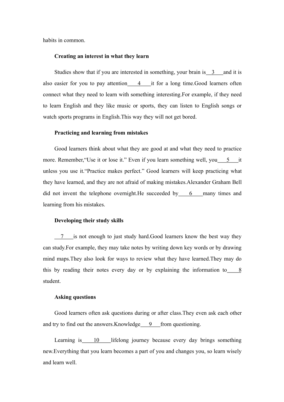 含答案九年级英语人教版单元测试Unit 1 04.pdf_第3页
