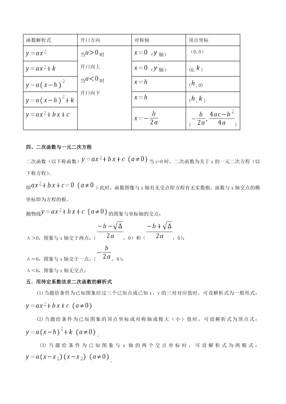部编数学九年级上册【单元复习】第二十二章二次函数知识精讲+考点例析+举一反三+实战演练解析版含答案.pdf_第3页