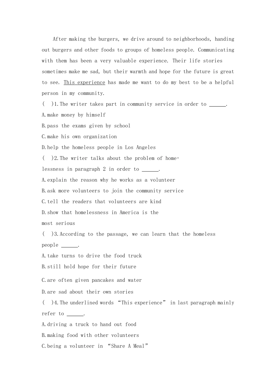 【课时练】八年级下册英语人教版Unit 2 Section B 03含答案解析.pdf_第2页