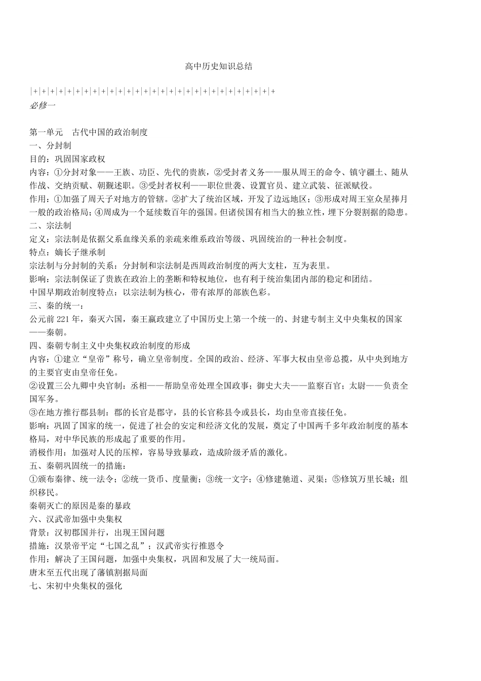 历史_高中历史知识总结[人教版]_侧重知识梳理_33页.pdf_第1页