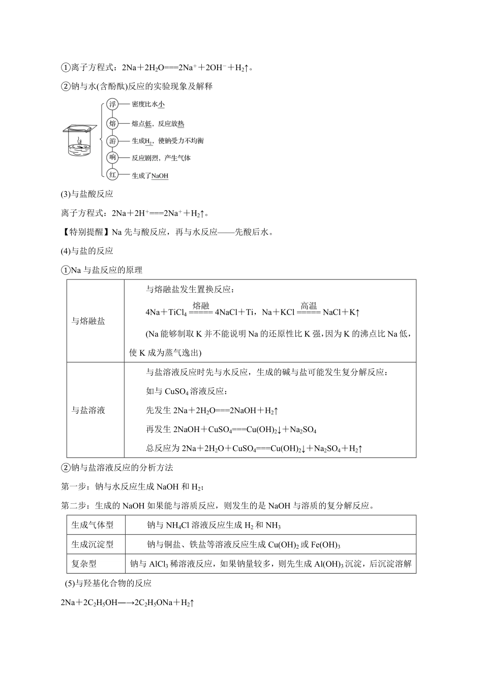 第6讲钠及其化合物讲解析版【公益公众号：筱雅同学】.pdf_第2页