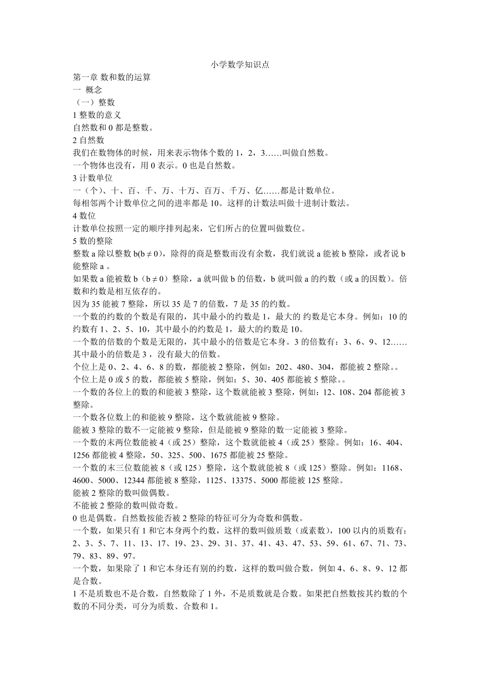 【品优教学】小学数学知识点整理.pdf_第1页
