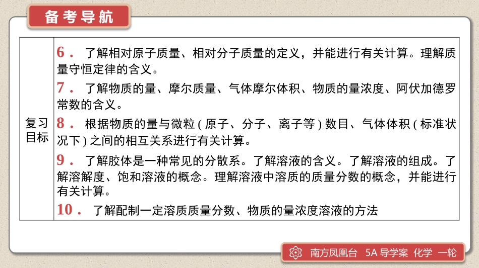 第1讲　物质的分类　物质的量-2025版南方凤凰台 5A教案 基础版 化学.pptx_第3页