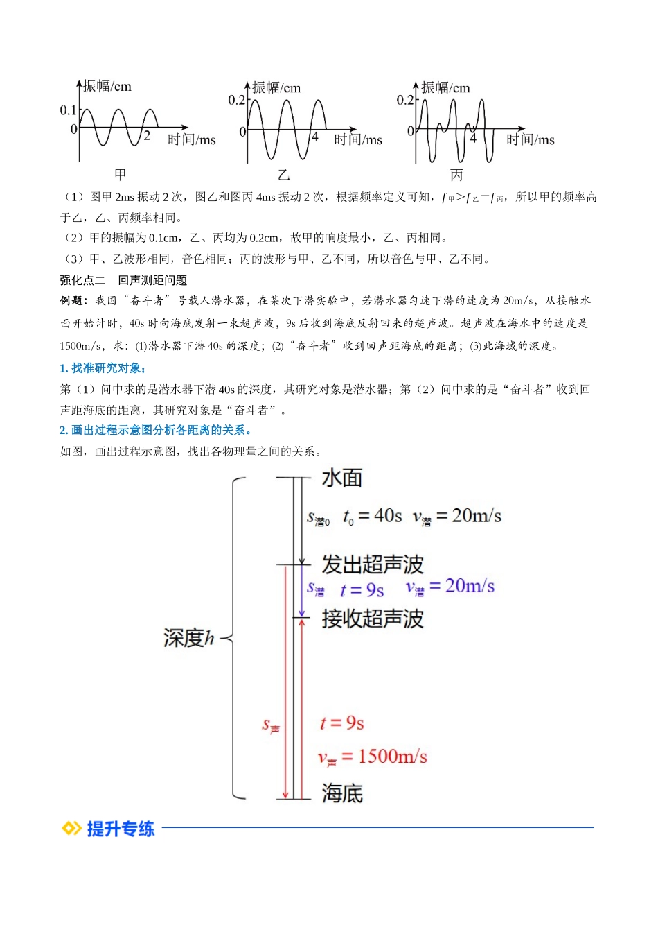 第02讲 声现象（复习）（原卷版）-2025【寒假衔接】初中物理培优讲义8年级（人教版）.docx_第3页