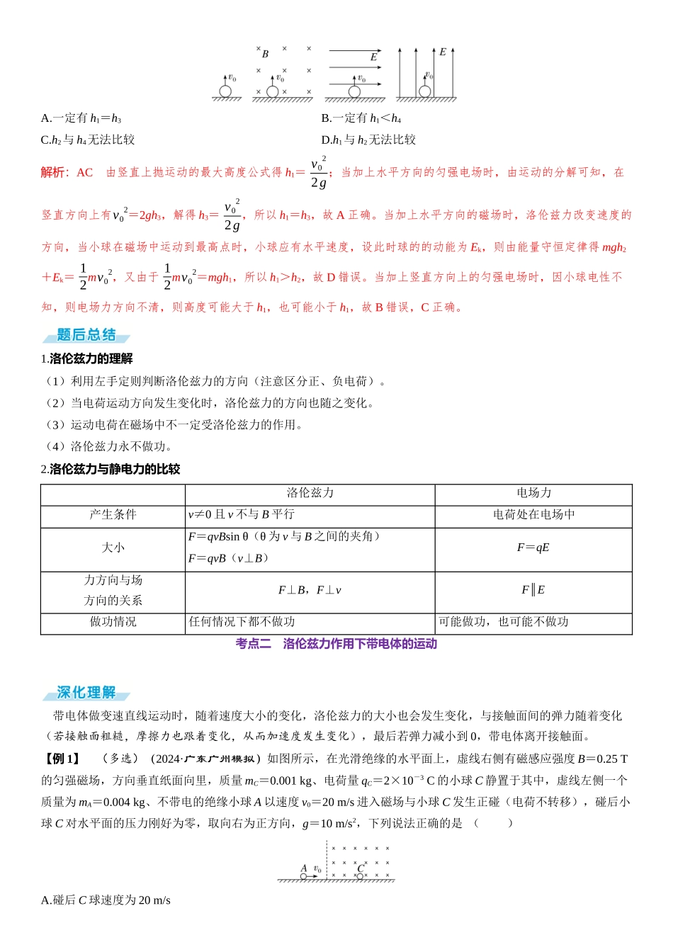 第2讲　带电粒子在磁场中的运动-【物理】2025版三维设计一轮总复习（提升版）.docx_第2页