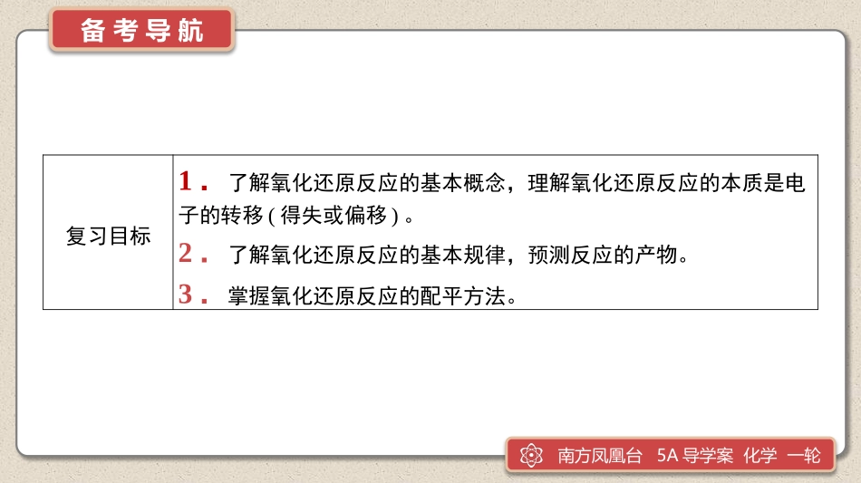 第2讲　氧化还原反应-2025版南方凤凰台 5A教案 基础版 化学.pptx_第2页