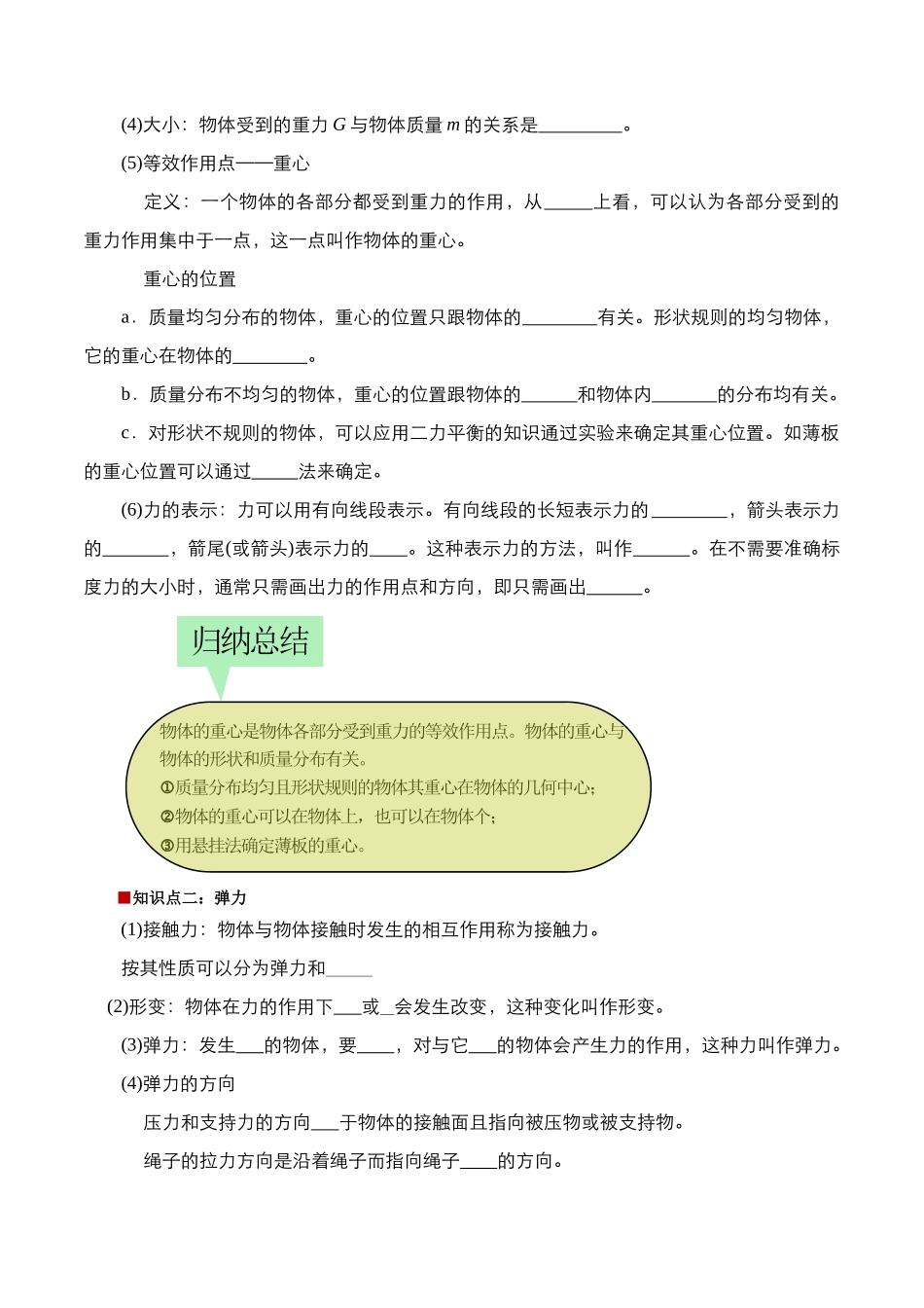 第09讲 重力与弹力（解析版） -2025【初升高衔接】新高一暑假学习提升计划（物理）.docx_第2页