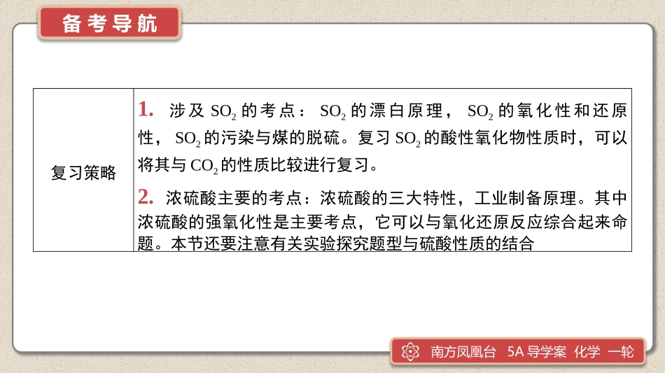 第11讲　硫及其化合物-2025版南方凤凰台 5A教案 基础版 化学.pptx_第3页