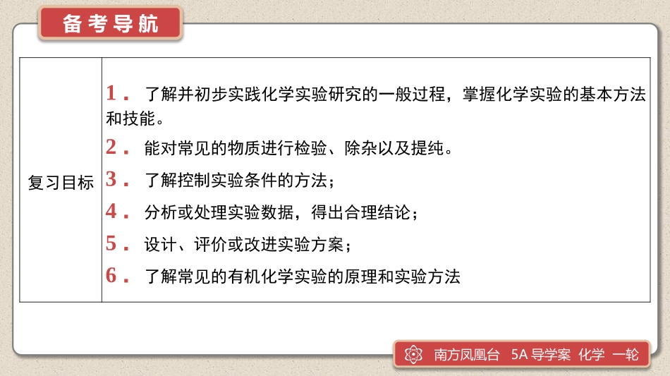 第15讲　化学实验基础(二)-2025版南方凤凰台 5A教案 基础版 化学.pptx_第2页