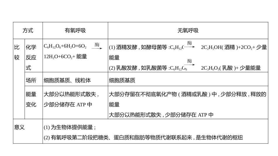 高中生物总复习讲解课件：专题5  细胞呼吸(共17张PPT)-【生物二轮复习】高考二轮高中生物学专题复习.pptx_第3页