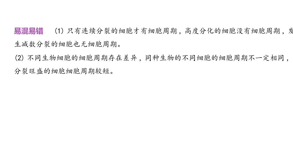 高中生物总复习讲解课件：专题7  细胞的生命历程(共48张PPT)-【生物二轮复习】高考二轮高中生物学专题复习.pptx_第3页