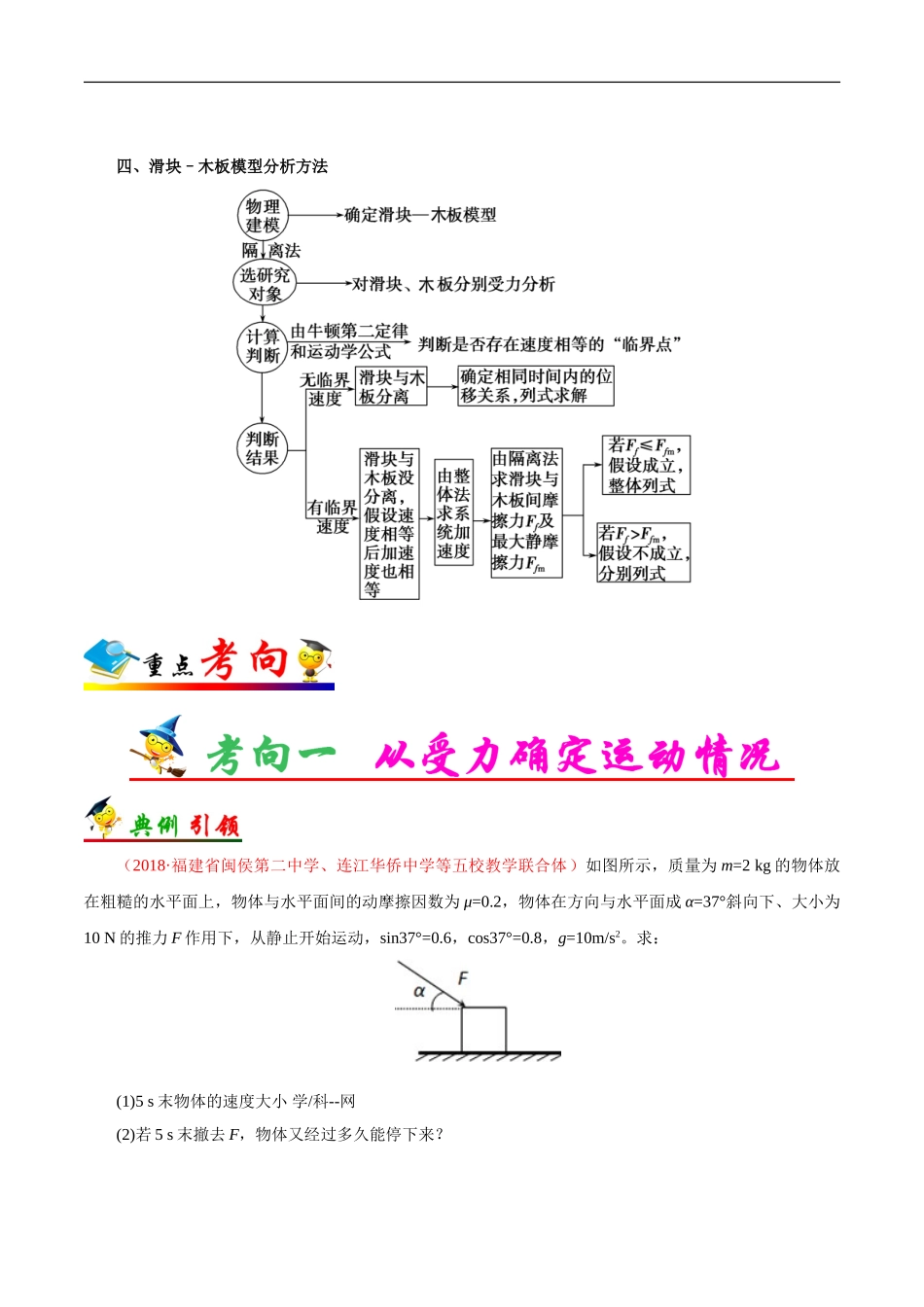 考点14 用牛顿第二定律解决两类问题-2025版考点一遍过高考物理.doc_第2页