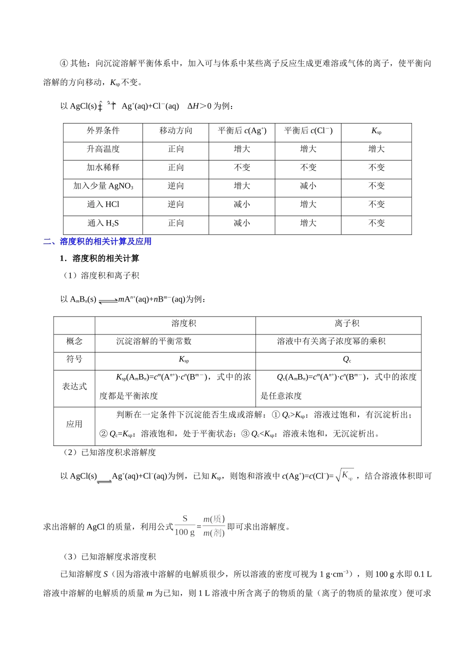 考点48 沉淀的溶解平衡及其应用-2025版考点一遍过高考化学.doc_第2页