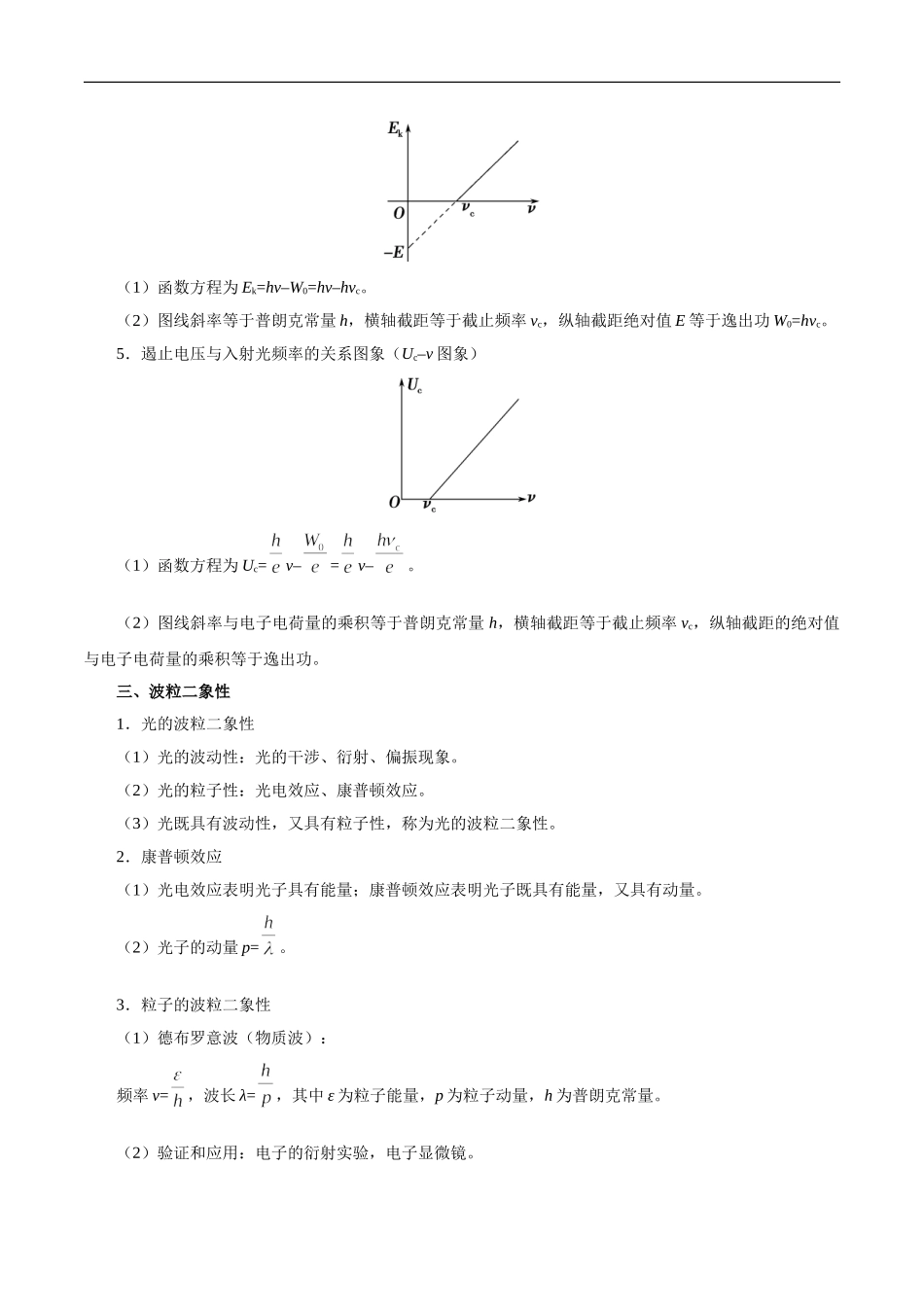 考点56 波粒二象性  光电效应-2025版考点一遍过高考物理.doc_第2页