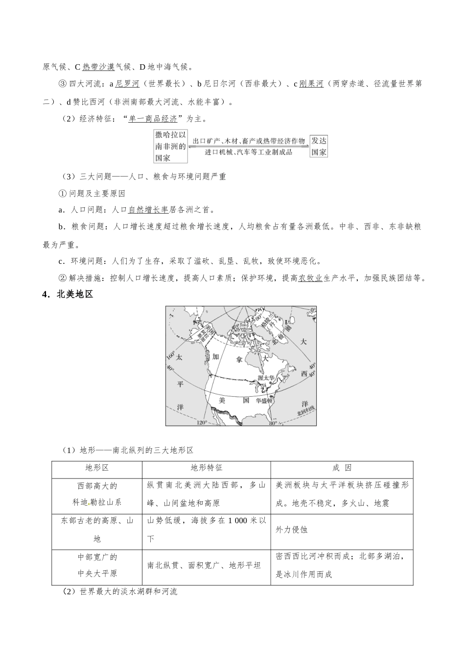 考点56 世界其他主要地区-2025版考点一遍过高考地理.doc_第3页