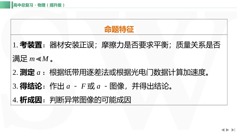 实验四　探究加速度与力、质量的关系-【物理】2025版三维设计一轮总复习（提升版）.pptx_第2页