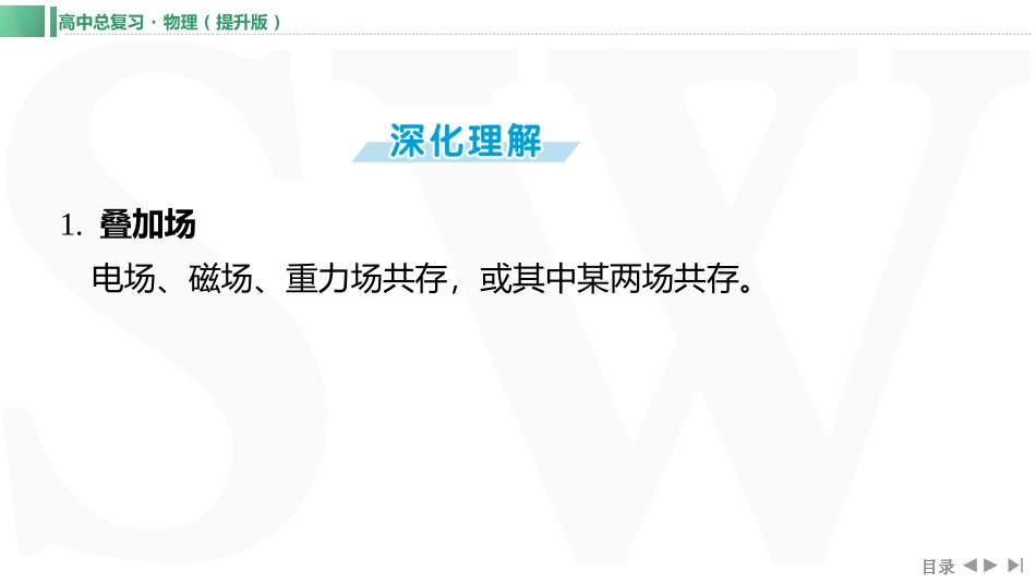 素养提升19⇒带电粒子在叠加场、交变场中的运动-【物理】2025版三维设计一轮总复习（提升版）.pptx_第3页