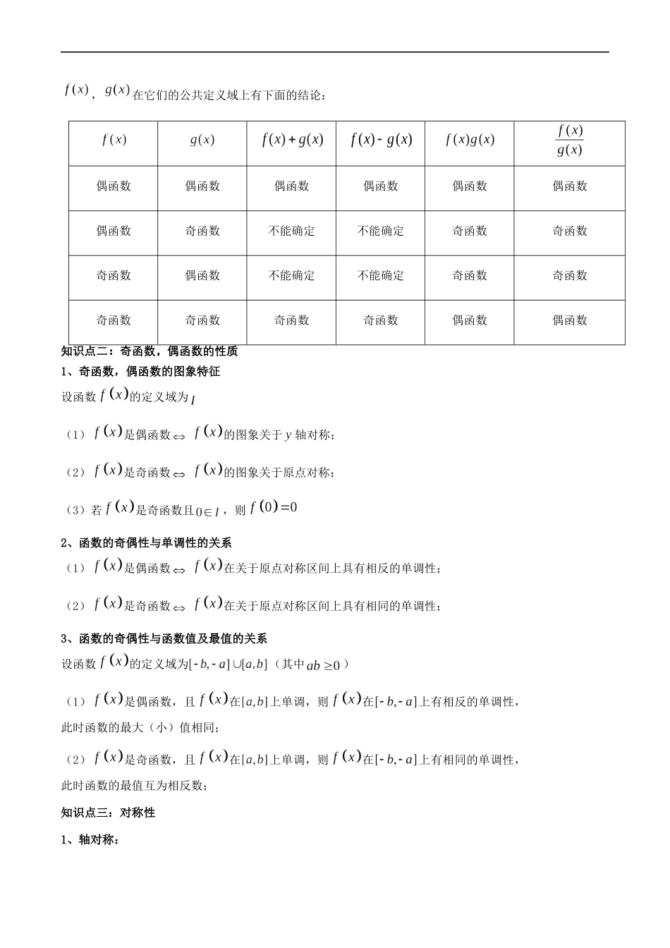 预备知识12 函数的奇偶性（解析版）-2025【初升高衔接】新高一暑假学习提升计划（数学）.docx_第2页