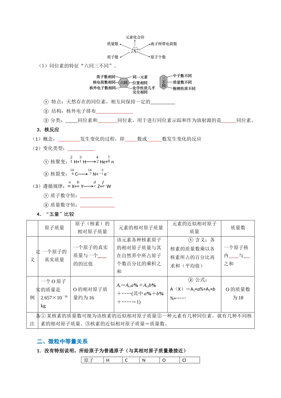 知识清单13 元素周期表、元素周期律（原卷版）-【上好课】2025年高考化学一轮复习知识清单（新高考专用）.docx_第3页