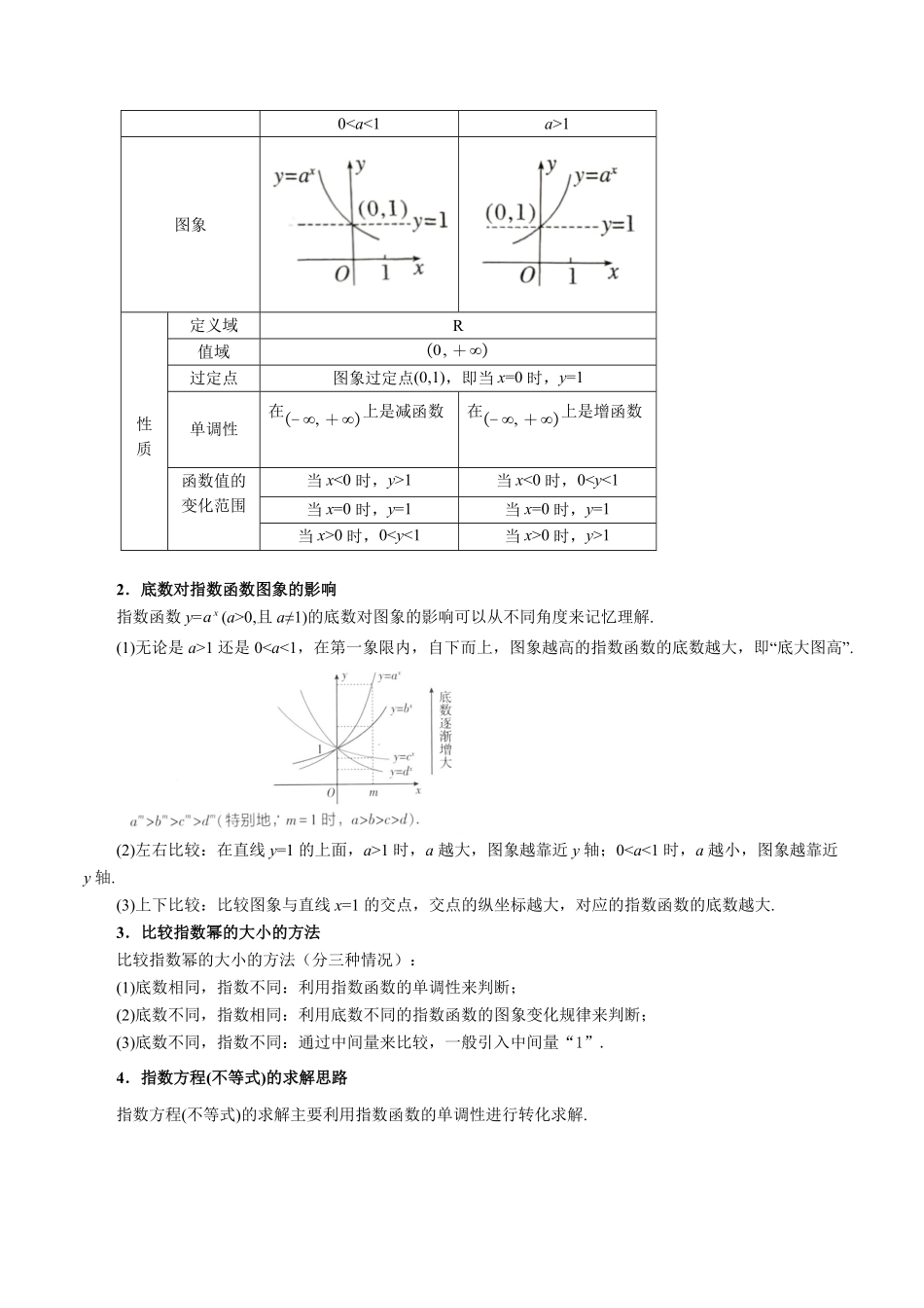 专题4.2 指数函数【九大题型】（原卷版）-25学年高一数学举一反三系列（人教A版必修第一册）.pdf_第3页