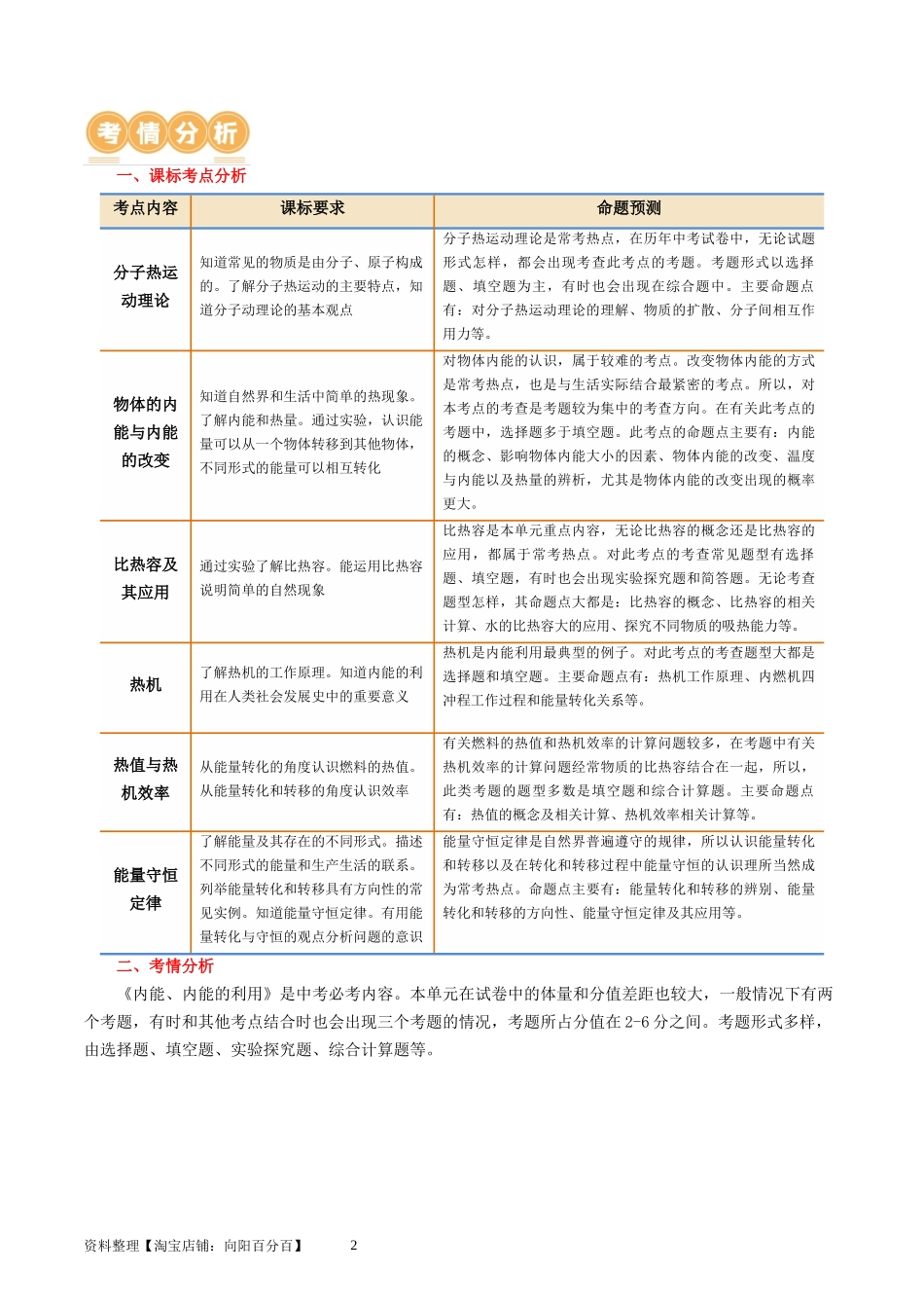 专题05  内能、内能的利用（讲义）（解析版）-2025【寒假衔接】初中物理假期培优讲义9年级（人教版）.docx_第2页