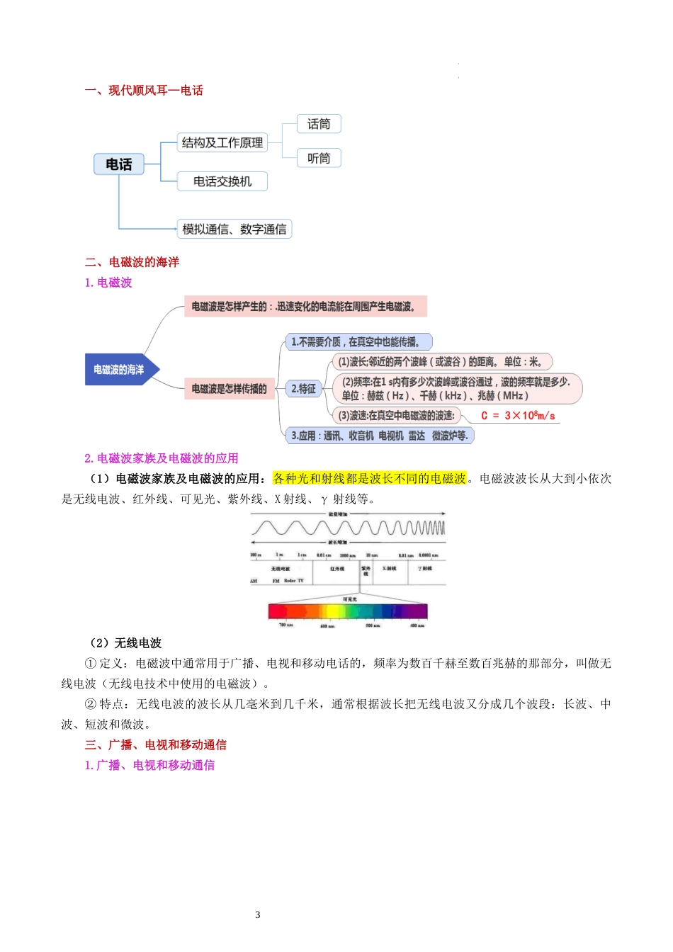 专题21  信息、能源与材料（2考点+10考向）（讲义）（解析版）-2025【寒假衔接】初中物理假期培优讲义9年级（人教版）.docx_第3页