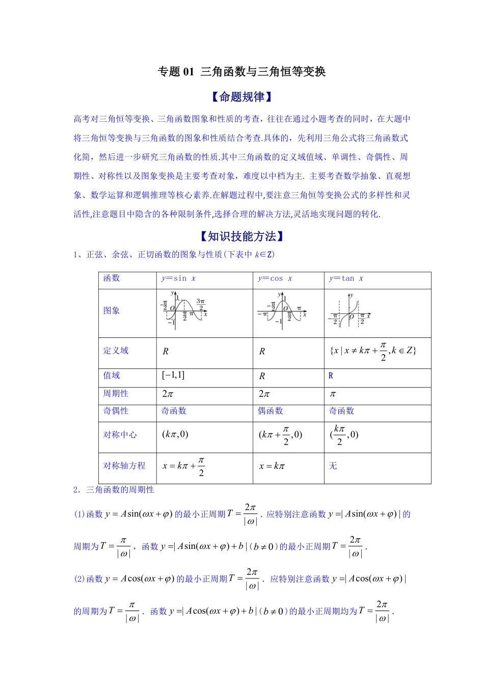 高考数学基础知识分值考点共40页.pdf_第1页