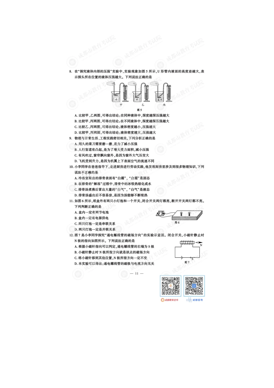 2024年四川成都中考物理真题及答案.pdf_第2页