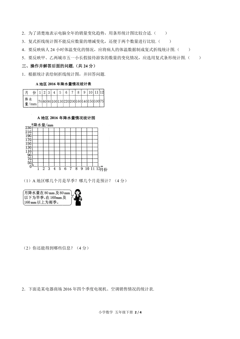249-人教版小学数学五年级下册第七单元测试试卷含答案.pdf_第2页