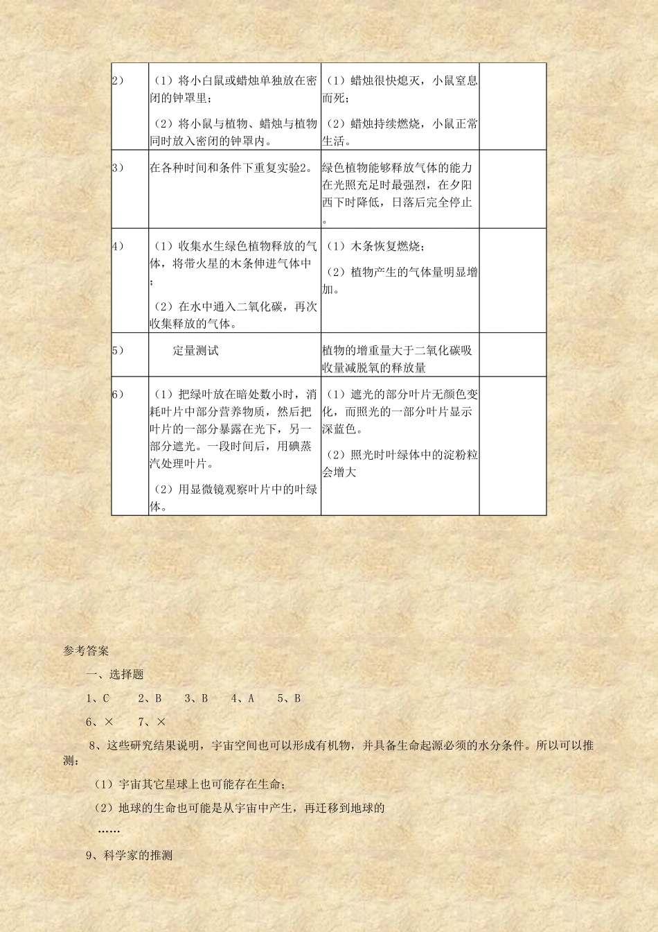 《地球上册生命的起源》练习2含答案.pdf_第2页