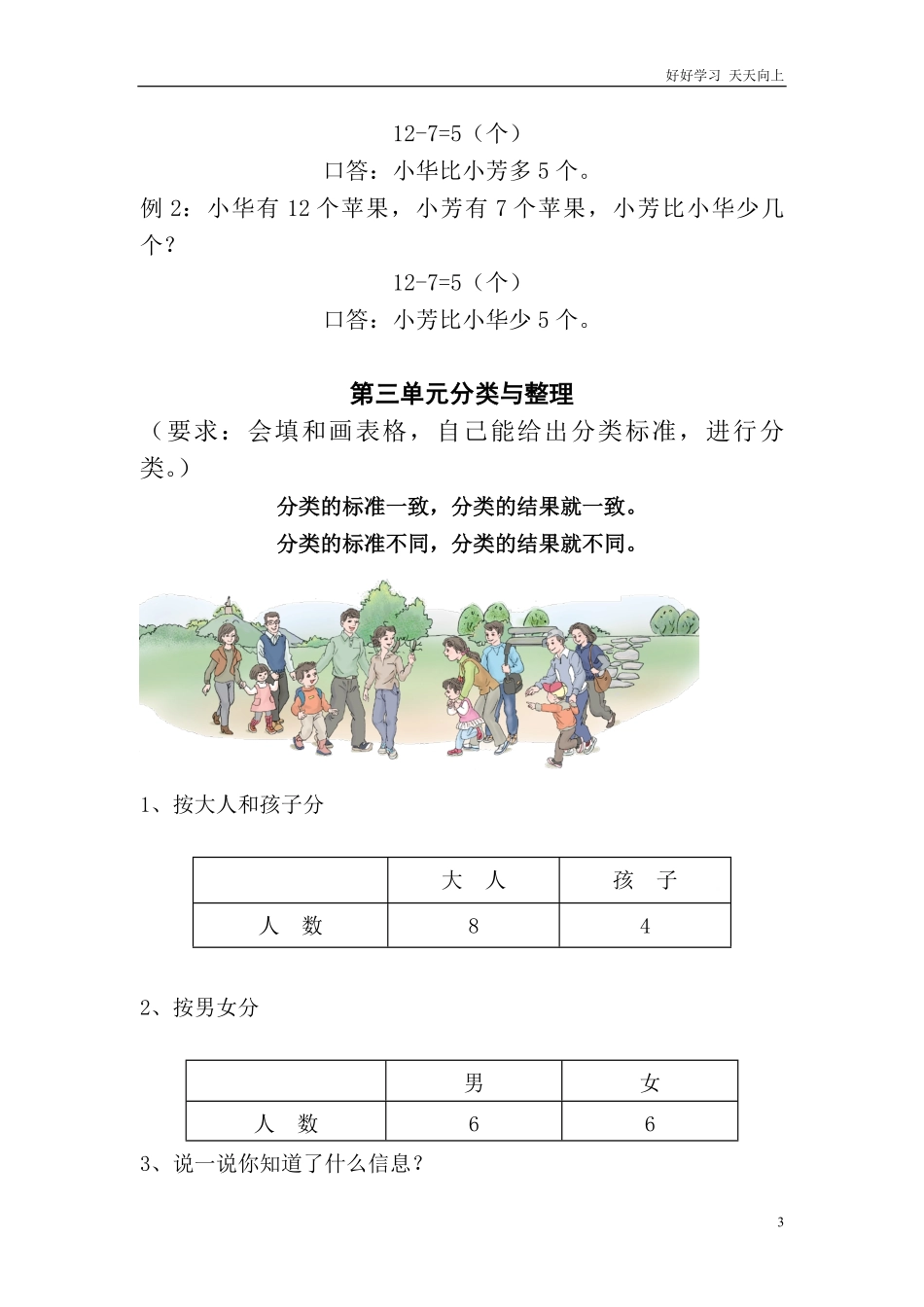 新人教版一年级数学下册期末考试复习知识要点.pdf_第3页