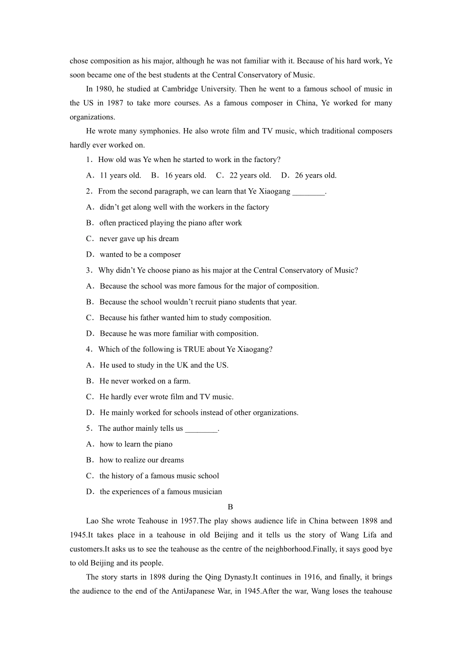 含答案九年级英语人教全一册单元测试Unit 9 I like music that I can dance to 01.pdf_第3页