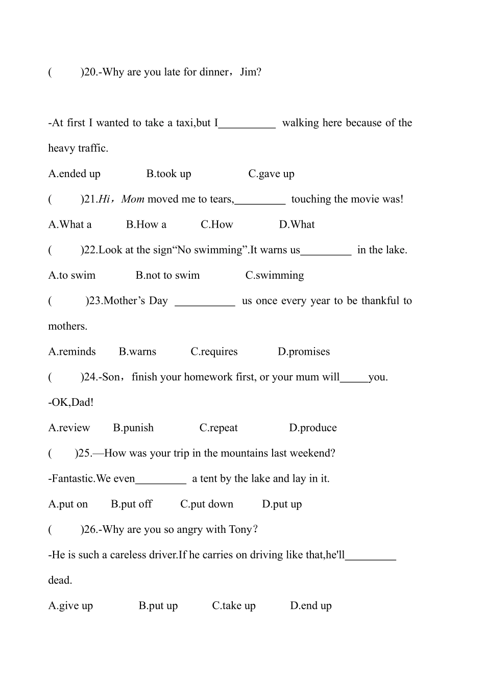 含答案九年级英语人教版课后作业Unit 2 Section B.pdf_第3页