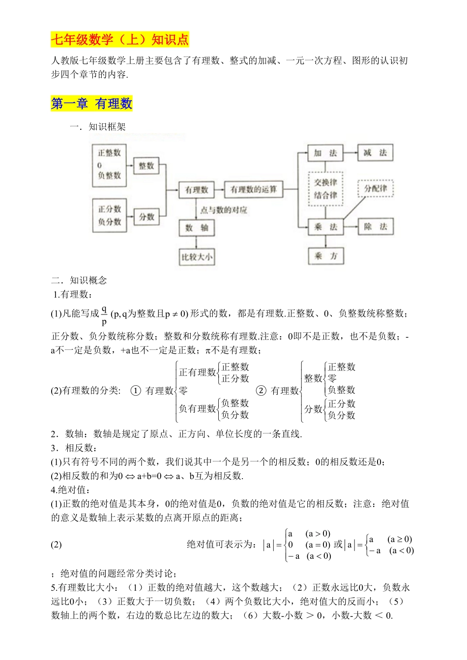 最全初中数学知识点归纳汇总.pdf_第2页