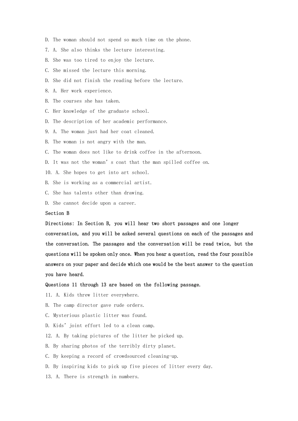 2022-2023年上海市奉贤区高一英语上学期期末试卷及答案.pdf_第1页