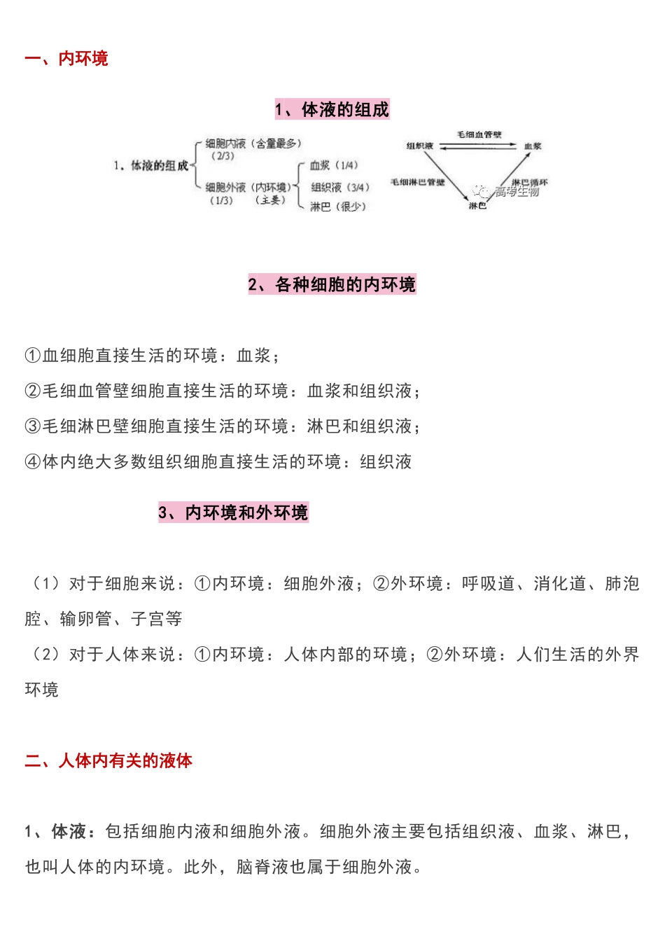 高考生物内环境及其稳态大汇总！.pdf_第1页
