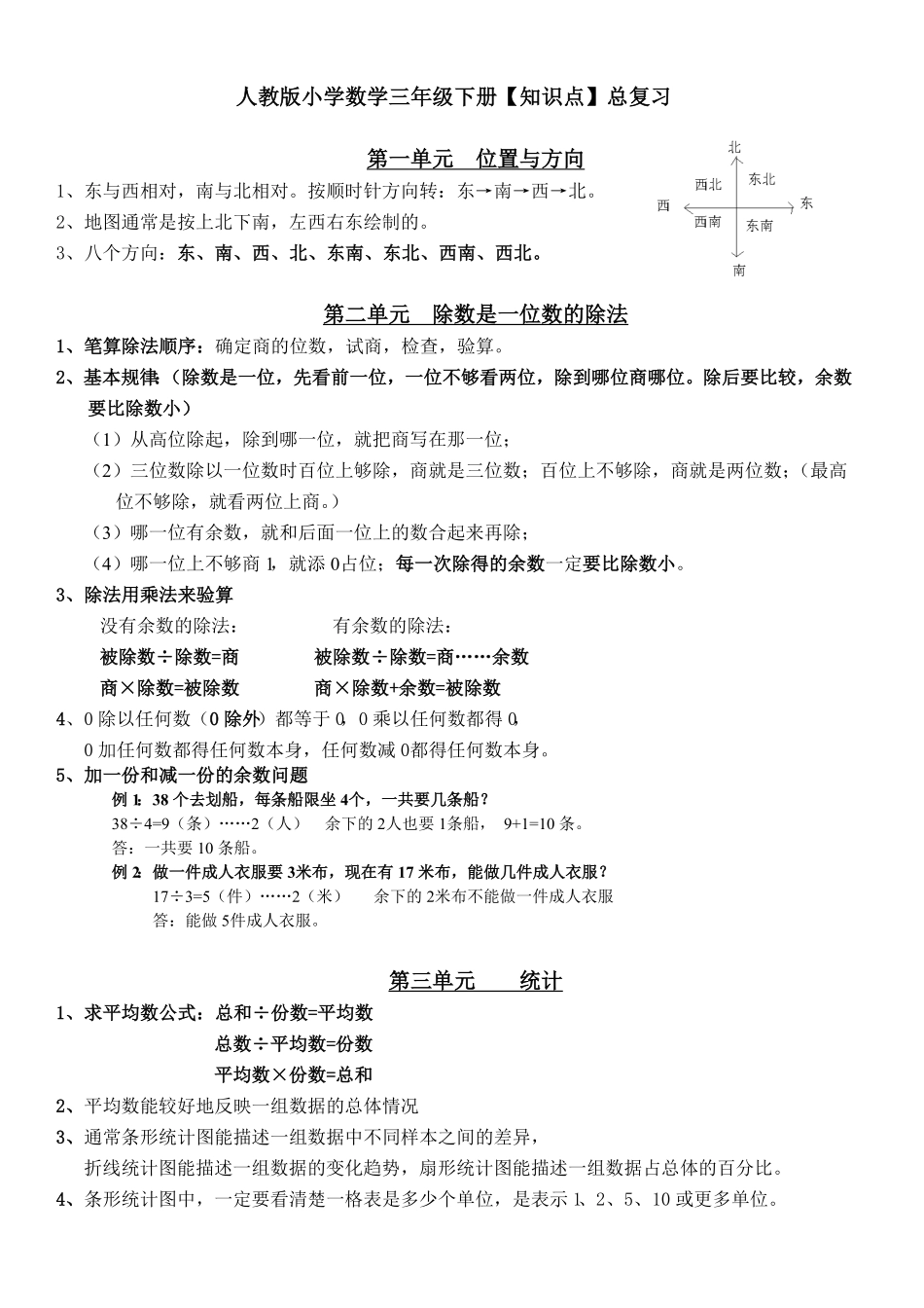 小学数学三到六年级知识点汇总.pdf_第1页