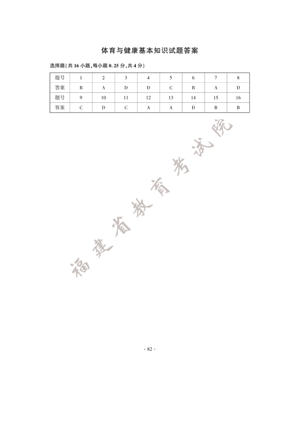 2025年福建福州中考体育与健康基本知识真题及答案.pdf_第3页