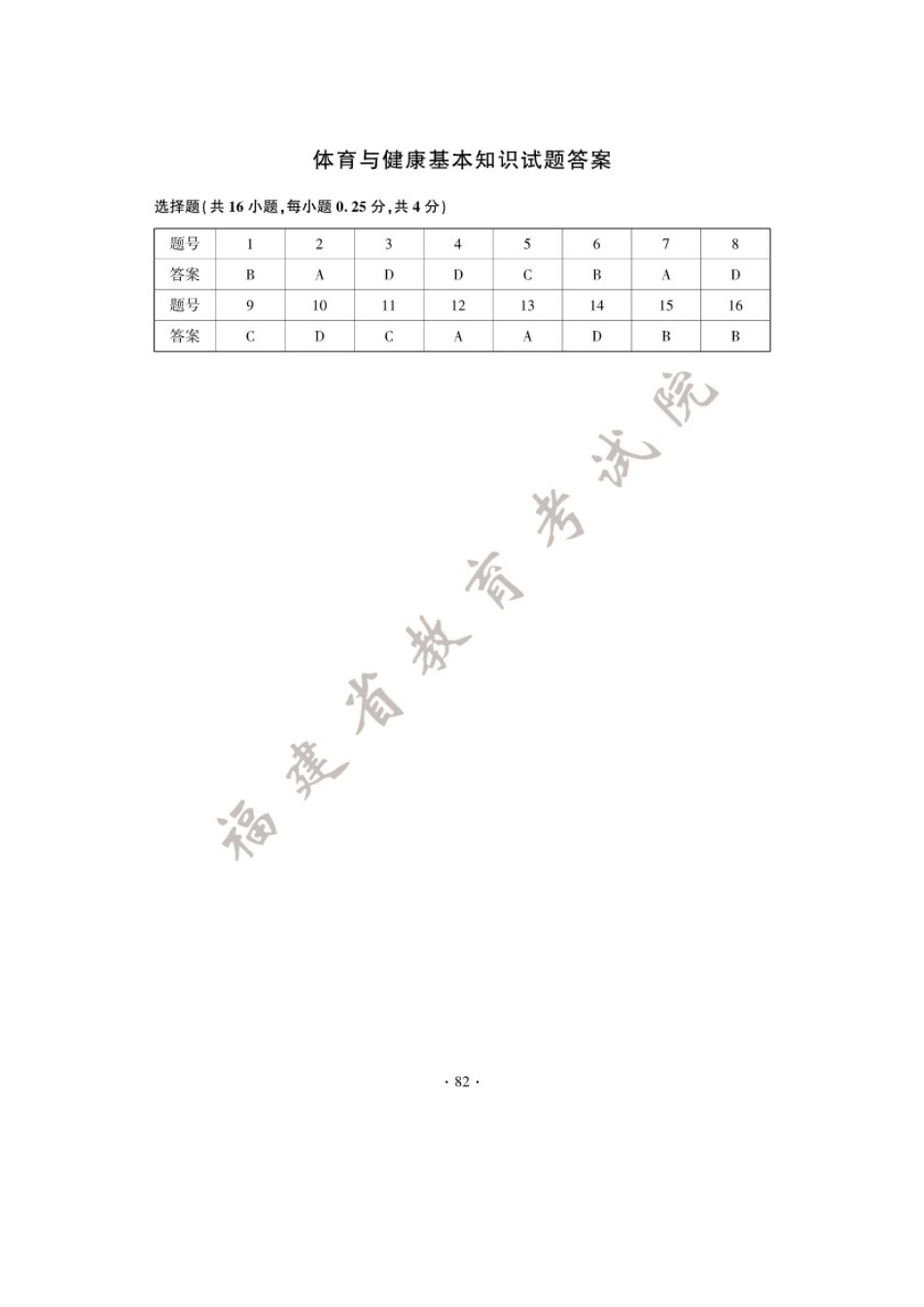 2025年福建龙岩中考体育与健康基本知识真题及答案.doc_第3页