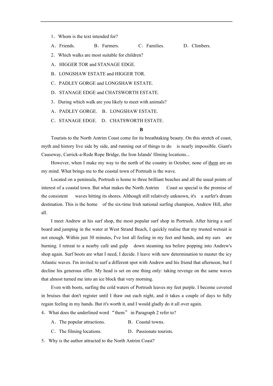 人教版2019高一英语下学期期末测试真题05-试卷配答案.pdf_第2页