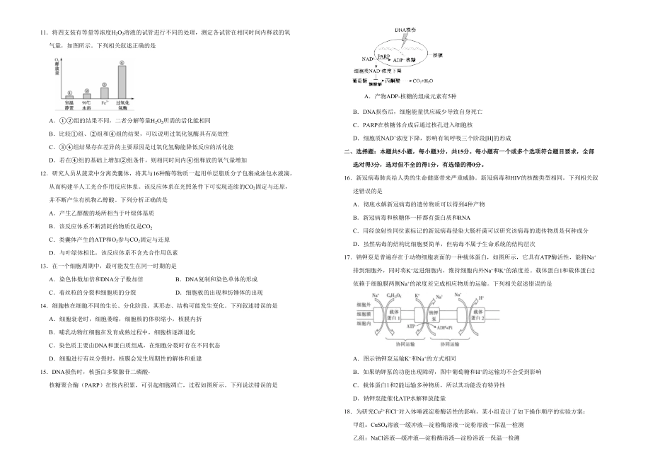 高一期末备考金卷 生物B卷含答案.pdf_第2页
