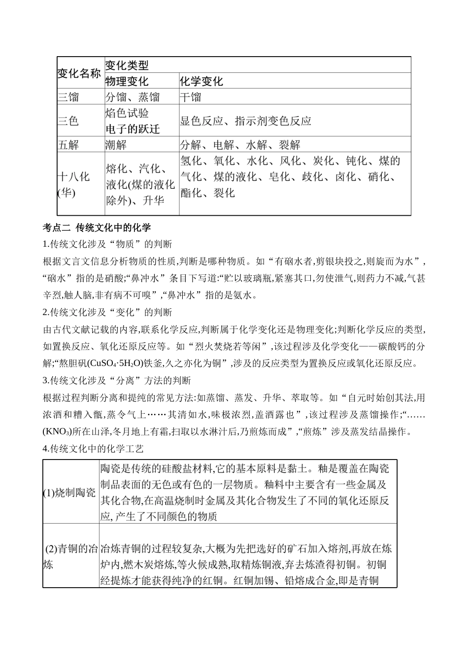 （1）化学与STSE、传统文化——2025学高考化学二轮复习易错重难提升【新高考】（含解析）.docx_第3页