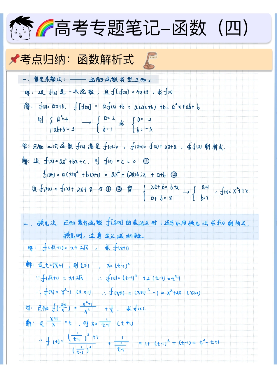 2025高考数学专题笔记（空白版）高考专题笔记—函数04—解析式.pdf_第1页