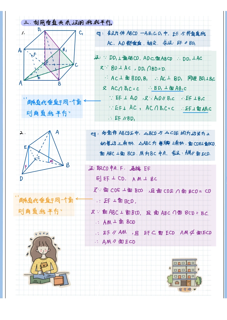 2025高考数学专题笔记（空白版）高考专题笔记—立体几何04—平行关系与证明（解答题）.pdf_第3页