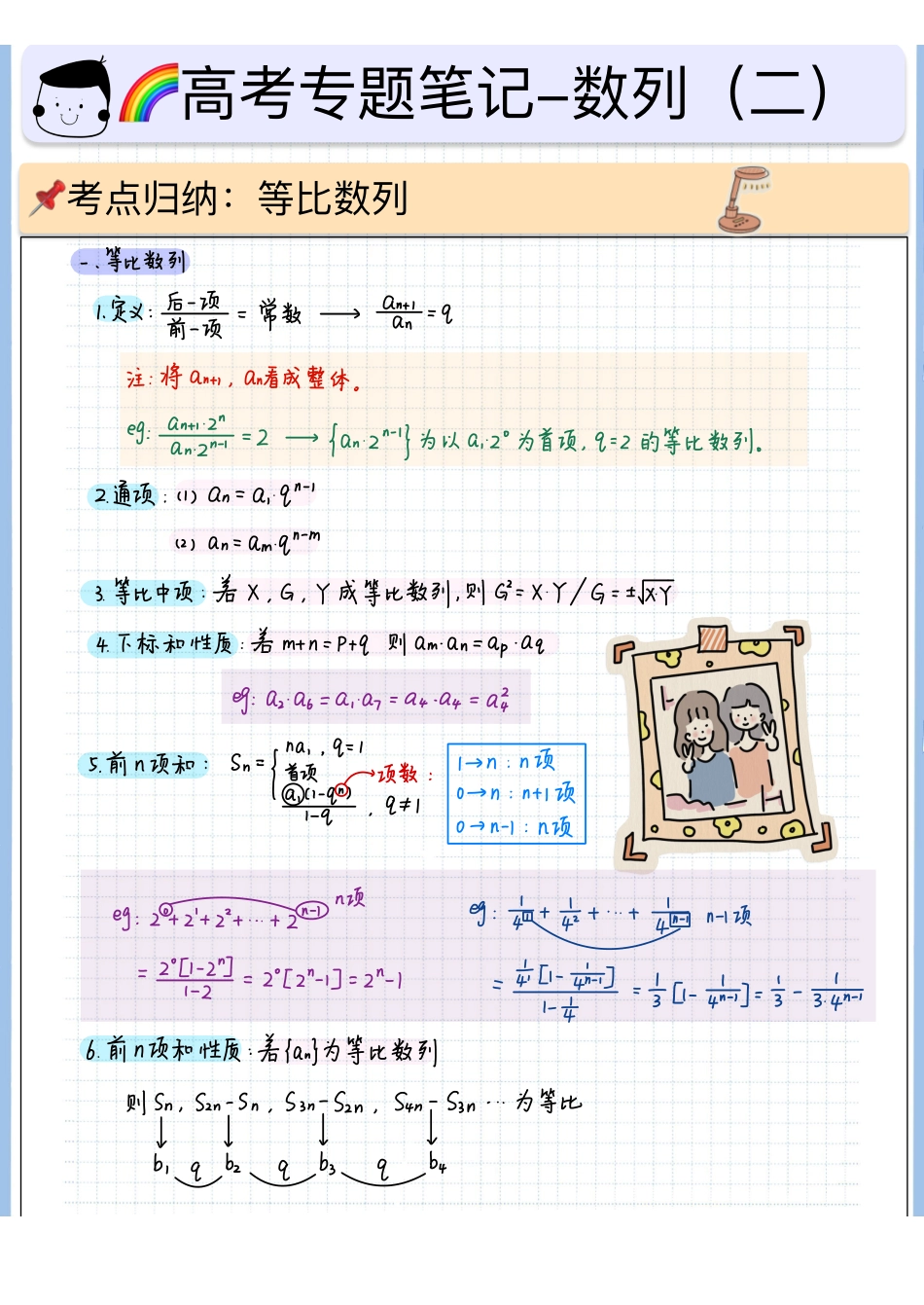 2025高考数学专题笔记（空白版）高考专题笔记-数列02-等比数列.pdf_第1页