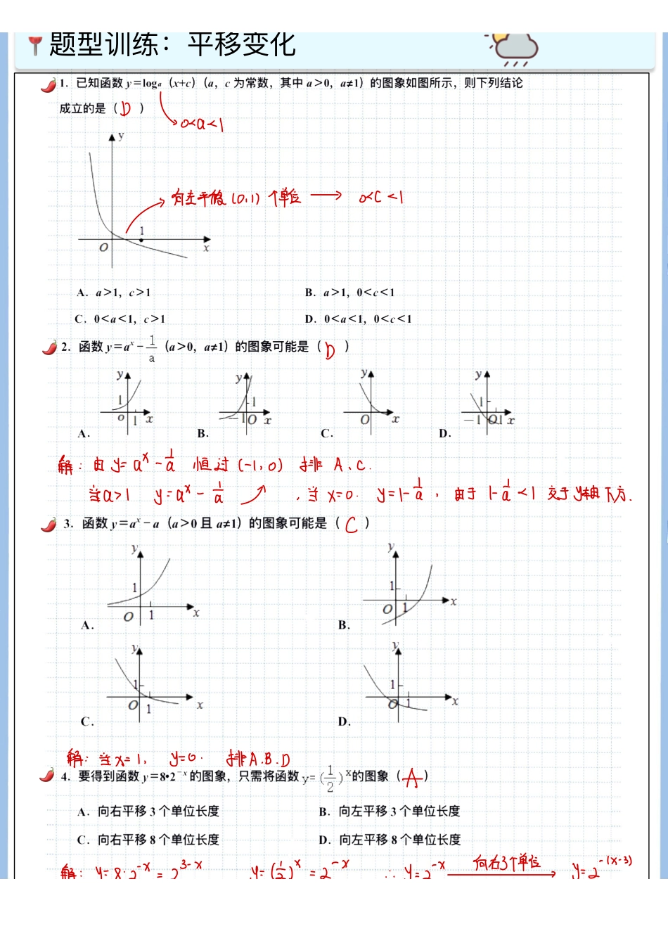 2025高考数学专题笔记高考专题笔记—函数15—图像变化与零点.pdf_第3页